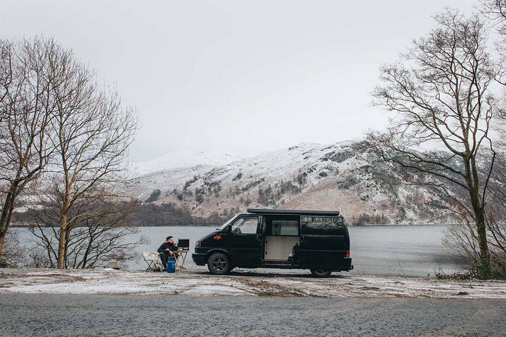 Disfrutando del confort de su camper durante el invierno